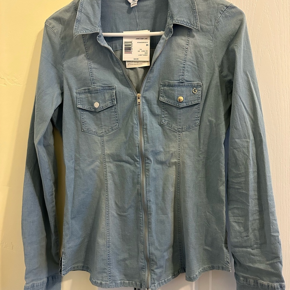 G by Guess denim blouse